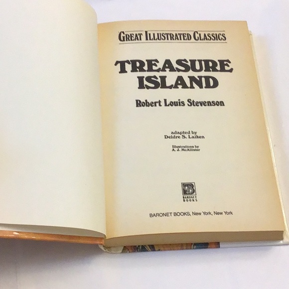 COPY - 🎉2/15.00🎉Treasure Island (Great Illustrated Classics) hardcover 1989 rar… - Picture 5 of 8